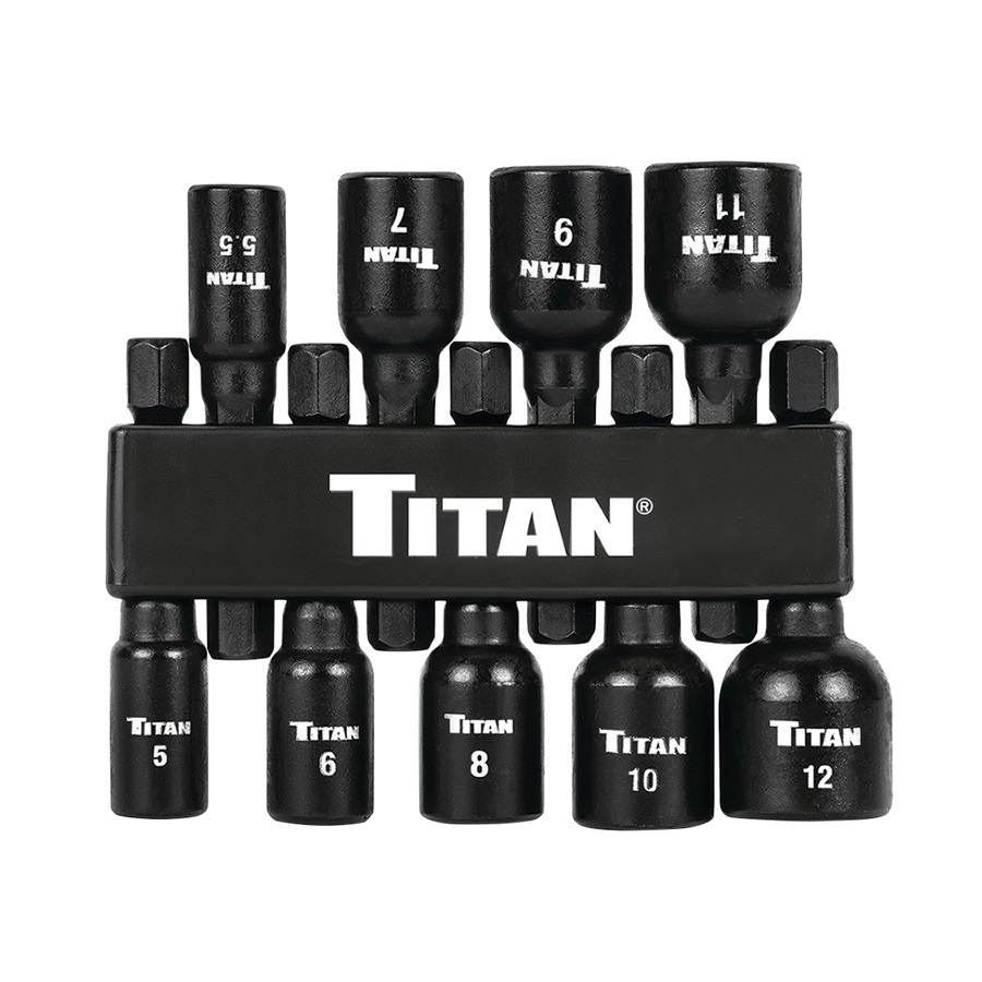 Titan™ 9-Pc Magnetic Nut Driver Set - Metric